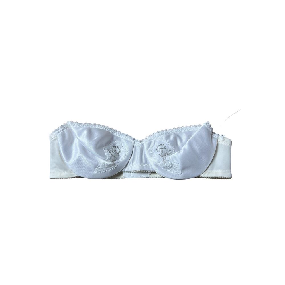 Bestform Bra Womens 34A White Balconette Strapless Lightly Lined Underwired